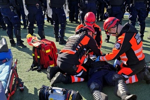 Szkolenie policjantów Oddziału Prewencji Policji w Bydgoszczy