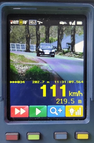 Zrzut ekranu fotoradaru