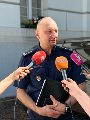 Szef Policji na naradzie.