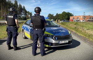 Policjanci podczas ćwiczeń "ORKAN-26"