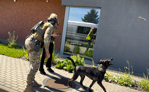 Policjanci podczas ćwiczeń "ORKAN-26"