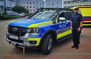 Policjanci OPP i SPKP podczas obchodów Święta Policji