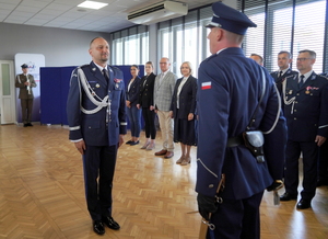 Powitanie Generała Jakuba Gorczyńskiego w Komendzie Wojewódzkiej Policji w Bydgoszczy