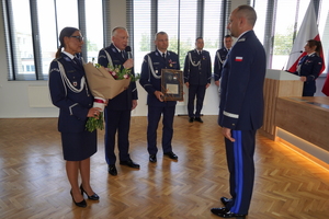 Powitanie Generała Jakuba Gorczyńskiego w Komendzie Wojewódzkiej Policji w Bydgoszczy