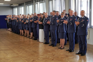 Powitanie Generała Jakuba Gorczyńskiego w Komendzie Wojewódzkiej Policji w Bydgoszczy
