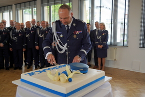 Powitanie Generała Jakuba Gorczyńskiego w Komendzie Wojewódzkiej Policji w Bydgoszczy
