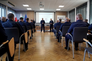 Rozpoczęcie konkursu przez Zastępcę Komendanta Wojewódzkiego Policji w Bydgoszczy insp. Jacka Witasa