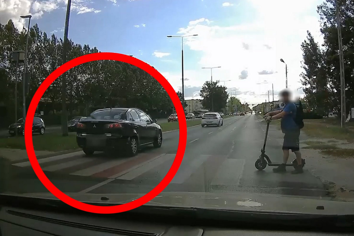 Niebezpieczne zachowania kierowców na przejściu w bydgoskim Fordonie