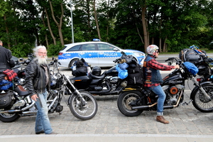 Bydgoscy policjanci zabezpieczali zlot Harley-Davidson