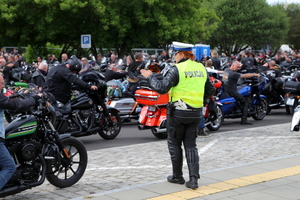 Bydgoscy policjanci zabezpieczali zlot Harley-Davidson