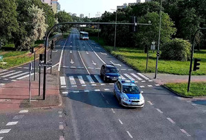 Policyjny pilotaż do szpitala