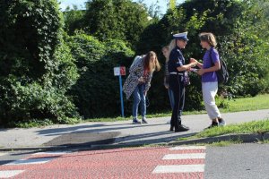 zdjęcia z akcji Bezpieczna droga do szkoły