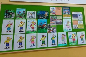 prace dzieci dotyczące tematyki noszenia odblasków