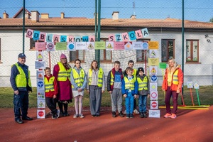 Działania uczniów szkoły związane z realizacją programu odblaskowa szkoła