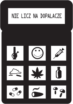 Plakat profilaktyczny powstał w ramach programu "Sztuka Wyboru". Plakaty są dostępne na licencji Creative Commons - Uznanie autorstwa - Użycie niekomercyjne - Bez utworów zależnych 4.0 Międzynarodowe. W związku ilością grafik nadesłanych na konkurs i ich abstrakcyjną formą grafika nie posiada alternatywnego opisu, jednak serdecznie zachęcamy do kontaktu z administratorem strony, który z przyjemnością przybliży Państwu program i różnorodność zrealizowanych w jego ramach prac.