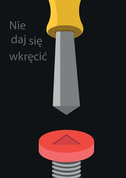 Plakat profilaktyczny powstał w ramach programu "Sztuka Wyboru". Plakaty są dostępne na licencji Creative Commons - Uznanie autorstwa - Użycie niekomercyjne - Bez utworów zależnych 4.0 Międzynarodowe. W związku ilością grafik nadesłanych na konkurs i ich abstrakcyjną formą grafika nie posiada alternatywnego opisu, jednak serdecznie zachęcamy do kontaktu z administratorem strony, który z przyjemnością przybliży Państwu program i różnorodność zrealizowanych w jego ramach prac.
