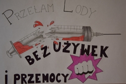 Plakat profilaktyczny powstał w ramach programu "Sztuka Wyboru". Plakaty są dostępne na licencji Creative Commons - Uznanie autorstwa - Użycie niekomercyjne - Bez utworów zależnych 4.0 Międzynarodowe. W związku ilością grafik nadesłanych na konkurs i ich abstrakcyjną formą grafika nie posiada alternatywnego opisu, jednak serdecznie zachęcamy do kontaktu z administratorem strony, który z przyjemnością przybliży Państwu program i różnorodność zrealizowanych w jego ramach prac.