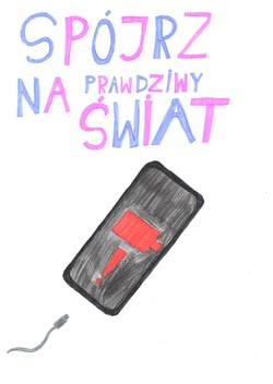 Plakat profilaktyczny powstał w ramach programu "Sztuka Wyboru". Plakaty są dostępne na licencji Creative Commons - Uznanie autorstwa - Użycie niekomercyjne - Bez utworów zależnych 4.0 Międzynarodowe. W związku ilością grafik nadesłanych na konkurs i ich abstrakcyjną formą grafika nie posiada alternatywnego opisu, jednak serdecznie zachęcamy do kontaktu z administratorem strony, który z przyjemnością przybliży Państwu program i różnorodność zrealizowanych w jego ramach prac.