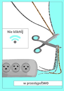 Plakat profilaktyczny powstał w ramach programu "Sztuka Wyboru". Plakaty są dostępne na licencji Creative Commons - Uznanie autorstwa - Użycie niekomercyjne - Bez utworów zależnych 4.0 Międzynarodowe. W związku ilością grafik nadesłanych na konkurs i ich abstrakcyjną formą grafika nie posiada alternatywnego opisu, jednak serdecznie zachęcamy do kontaktu z administratorem strony, który z przyjemnością przybliży Państwu program i różnorodność zrealizowanych w jego ramach prac.